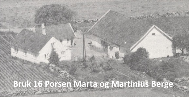 Bruk 16 Porsen Marta og Martinius Berge