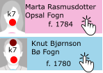 Marta Rasmusdotter Opsal Fogn f. 1784 k7 Knut Bjrnson B Fogn f. 1780 k7