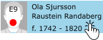 Ola Sjursson f. 1742 - 1820 Raustein Randaberg E9