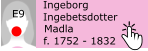 Ingeborg Ingebetsdotter f. 1752 - 1832 Madla E9