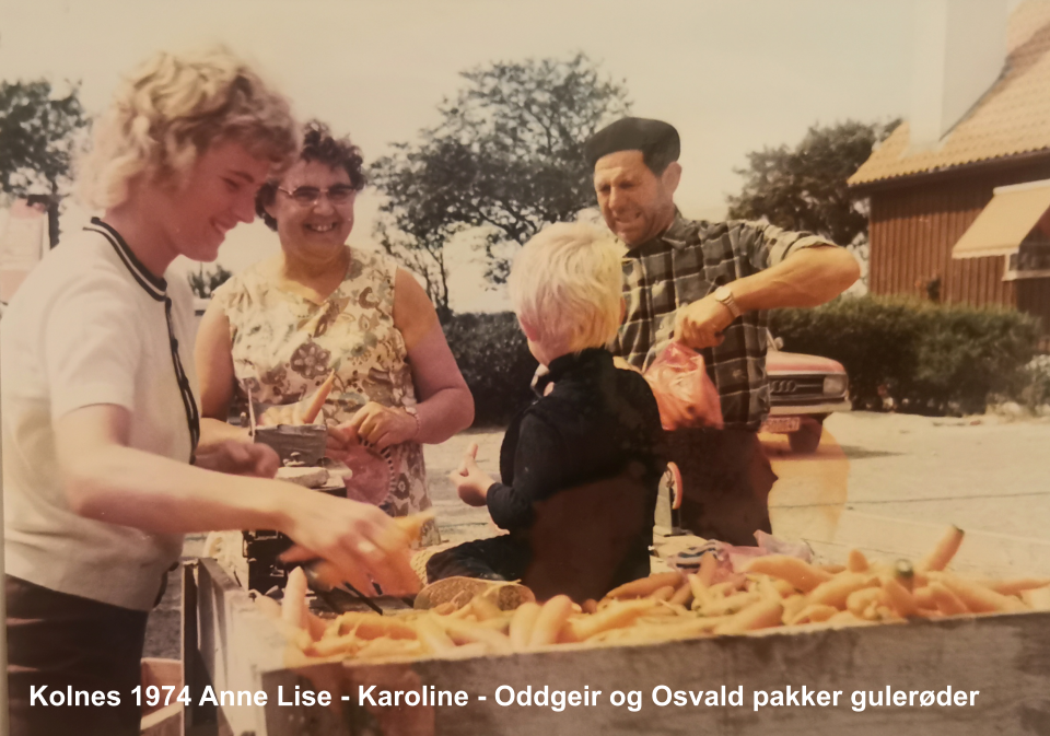 Kolnes 1974 Anne Lise - Karoline - Oddgeir og Osvald pakker gulerder